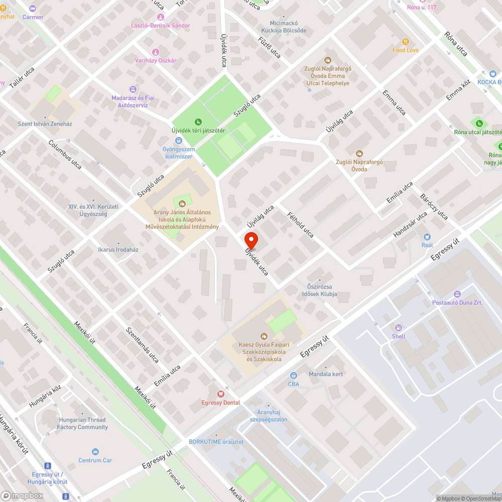 Sérült közműfedél bejelentés helye