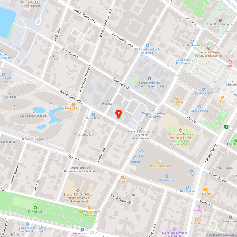 Tuskómarás - Bakay N. utca 3/b. bejelentés helye