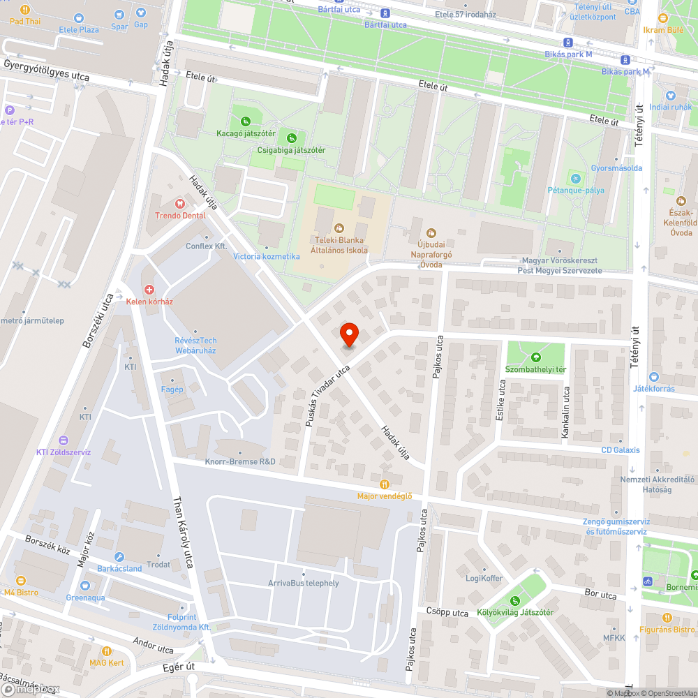 Festést igényel bejelentés helye