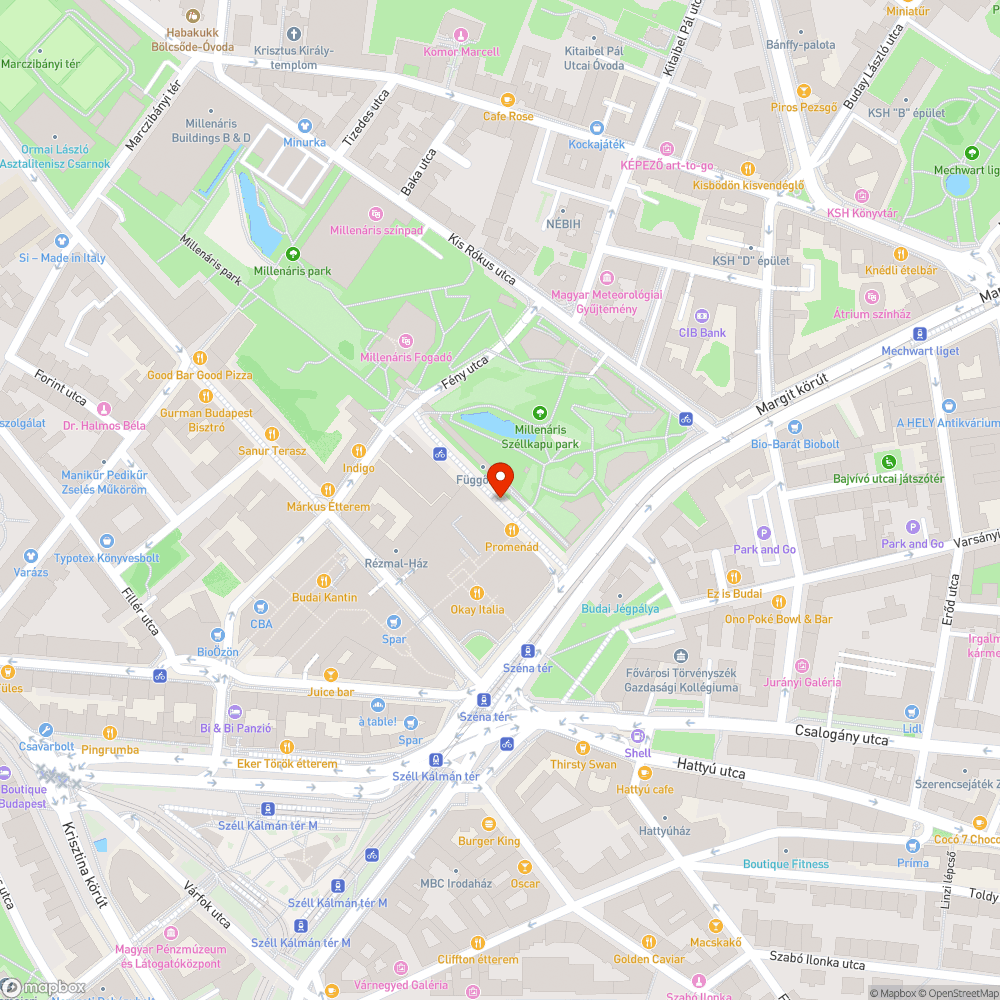 Szabó Magda sétány mocskos bejelentés helye