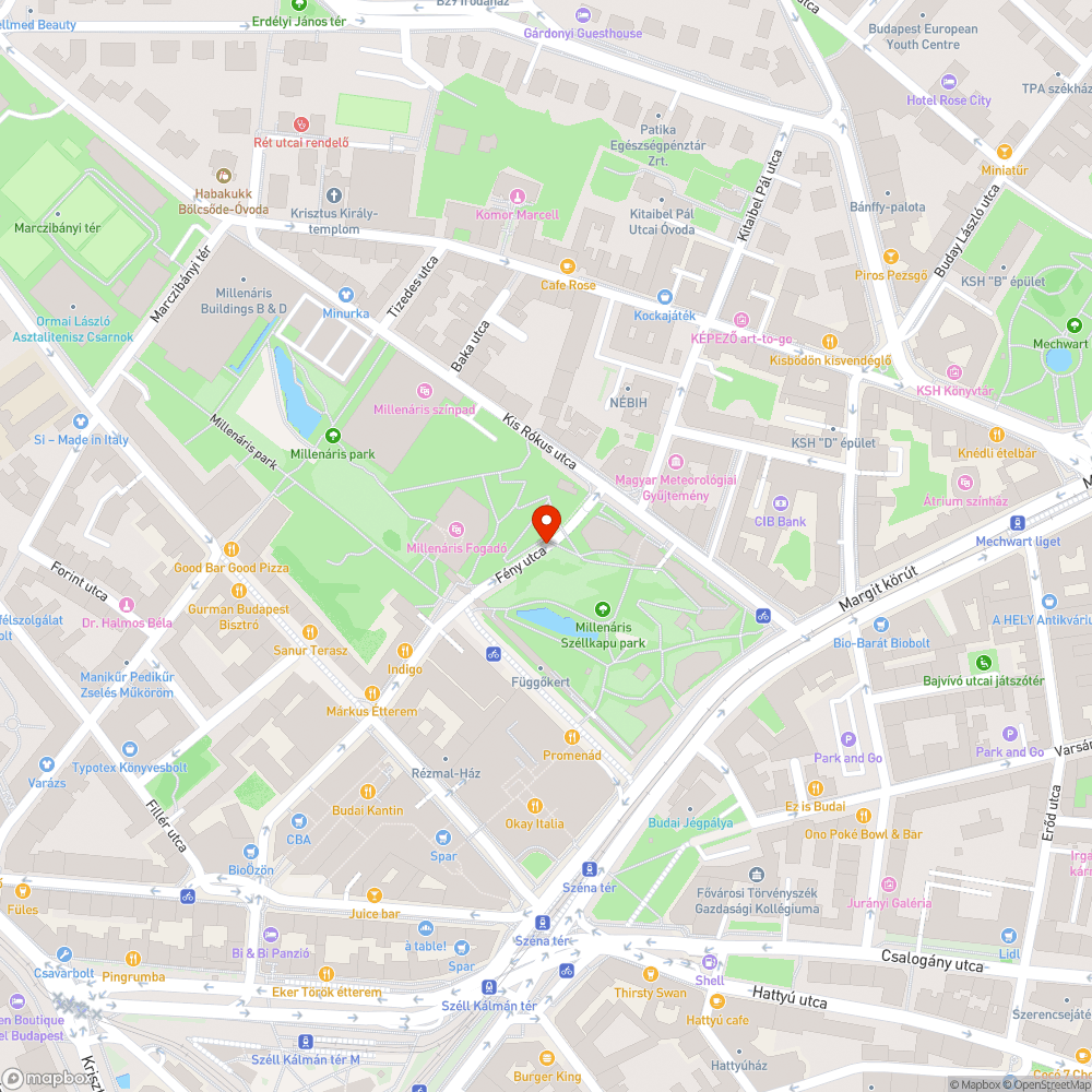 Fény utcai átjáró bejelentés helye