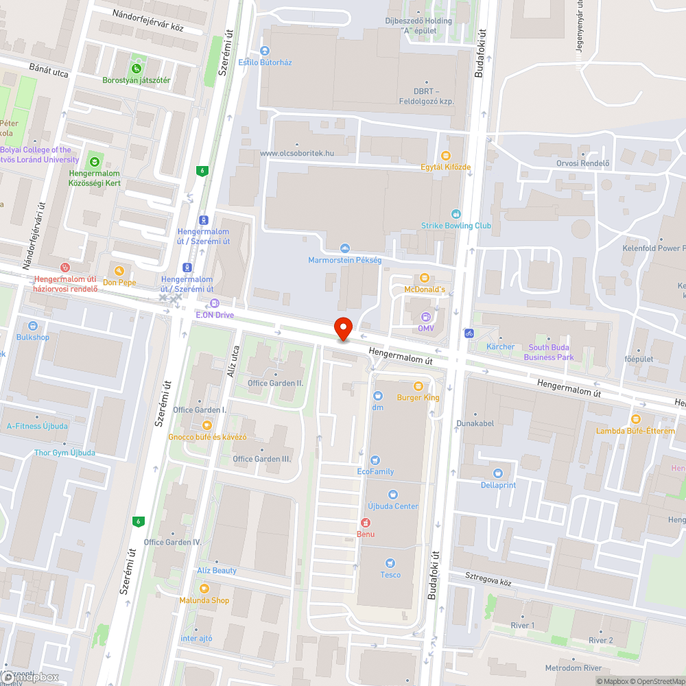 Hengermalom út 21. parkolás bejelentés helye