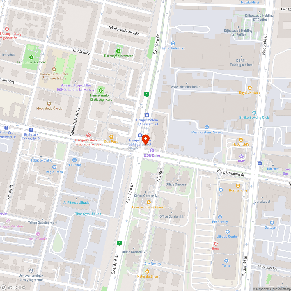 Hengermalom - Szerémi zebrák bejelentés helye