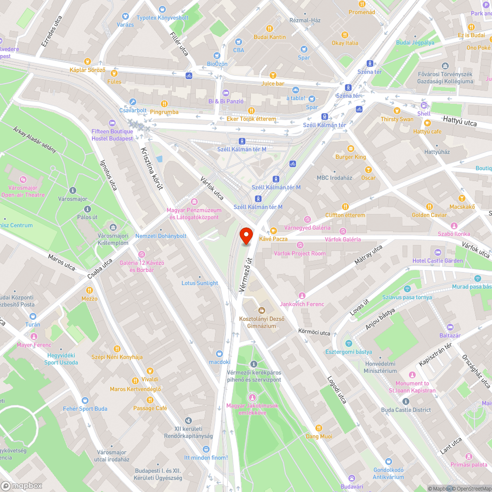 Vérmező úton elromlott a közvilágítás bejelentés helye