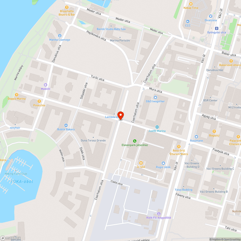 Veszélyes bicikli ut bejelentés helye