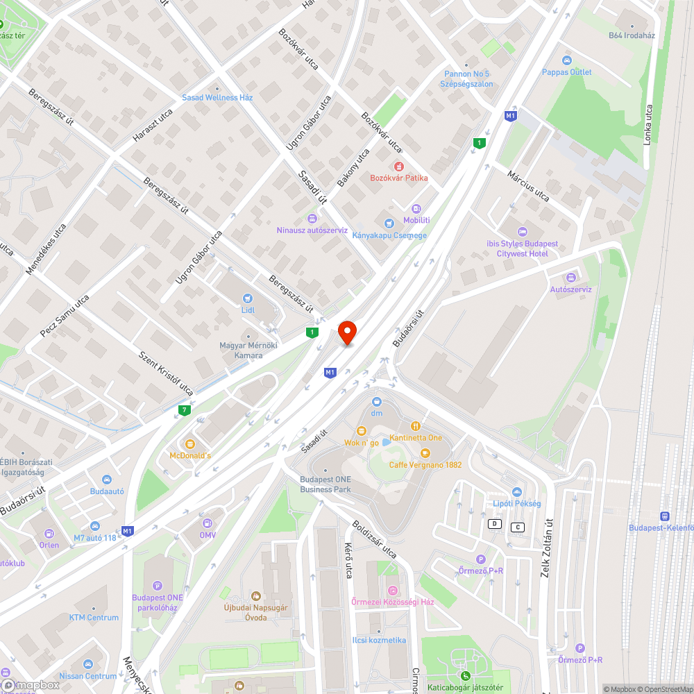 Budaörsi út gyalogos aluljáró összefirkálva bejelentés helye