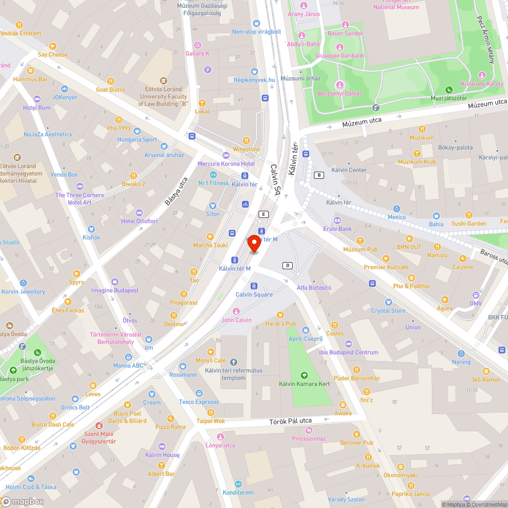 Kálvin tér metróállomás összefirkált oszlop az aluljáróban bejelentés helye