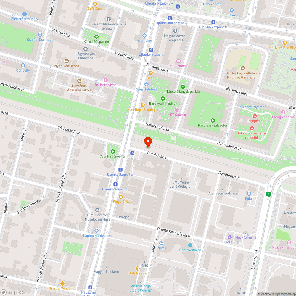 Parkolónak használt járda és zöldfelület bejelentés helye