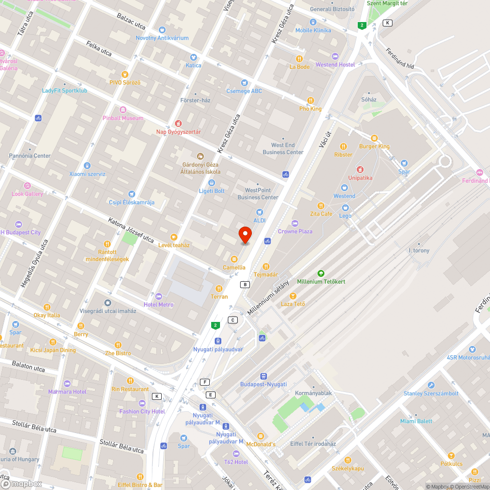 Üres fahely bejelentés helye