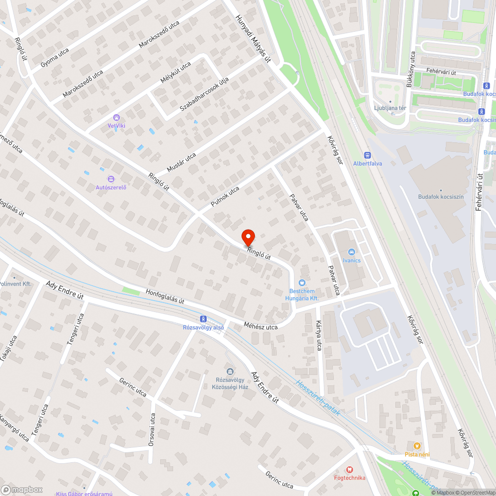 Kábelköteg bejelentés helye