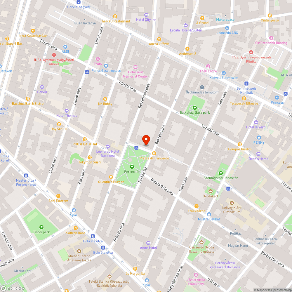 Járdára belógó ágak bejelentés helye