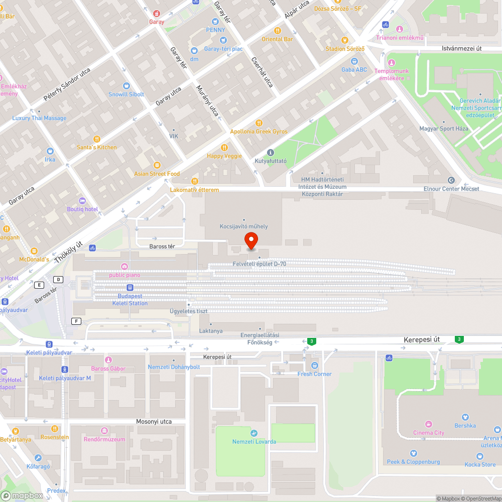 Az eltörött idő nyomában bejelentés helye