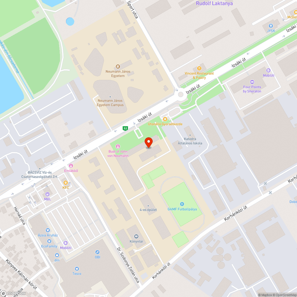 Projekt tábla az egyetem előtt bejelentés helye