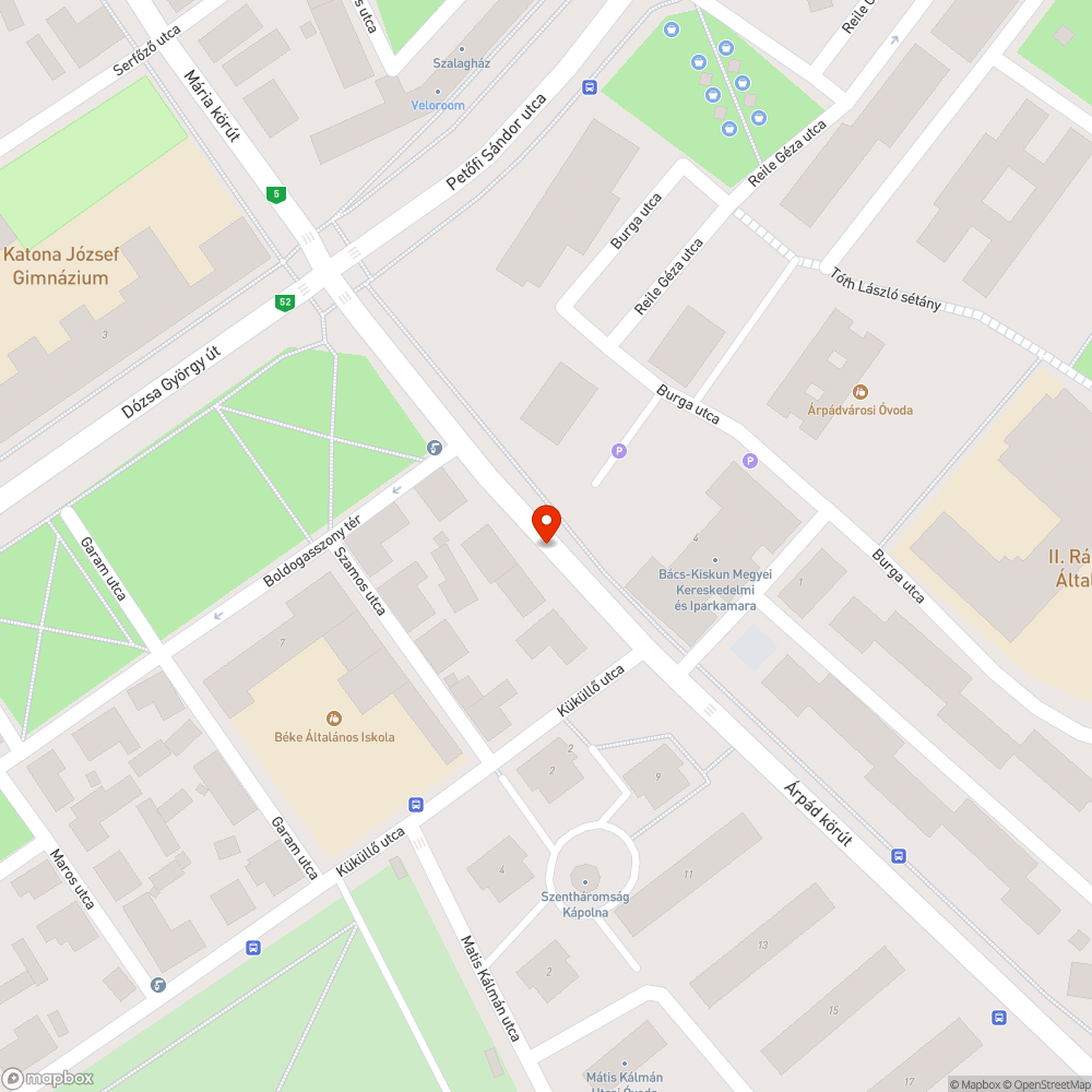 Sérült közműszekrény bejelentés helye