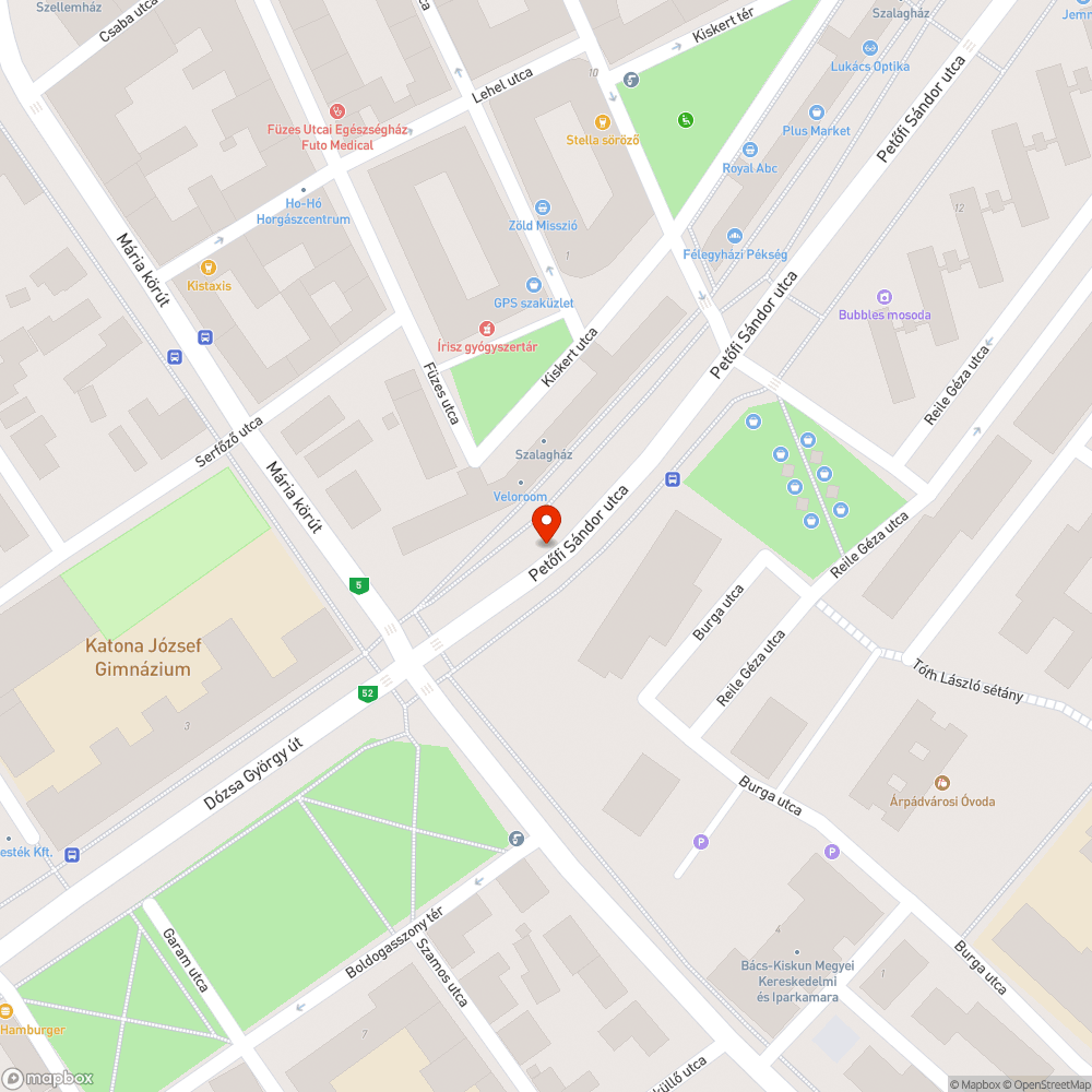 Fedlap körül kátyú bejelentés helye