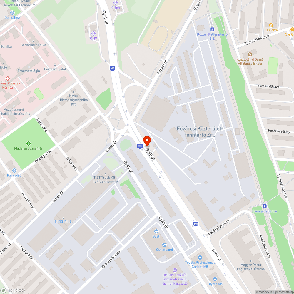 Takarásban lévő tábla bejelentés helye