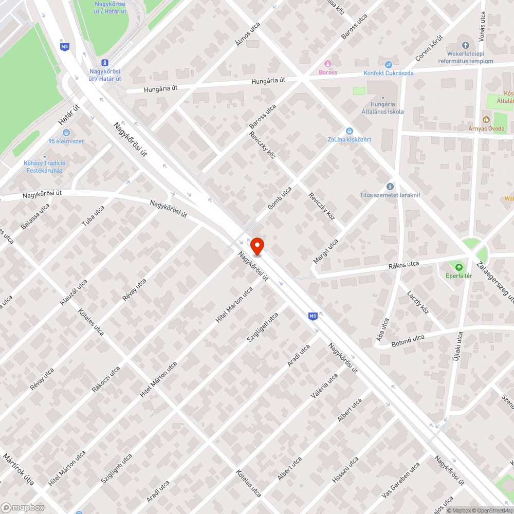 Szétesett hangfogófal bejelentés helye