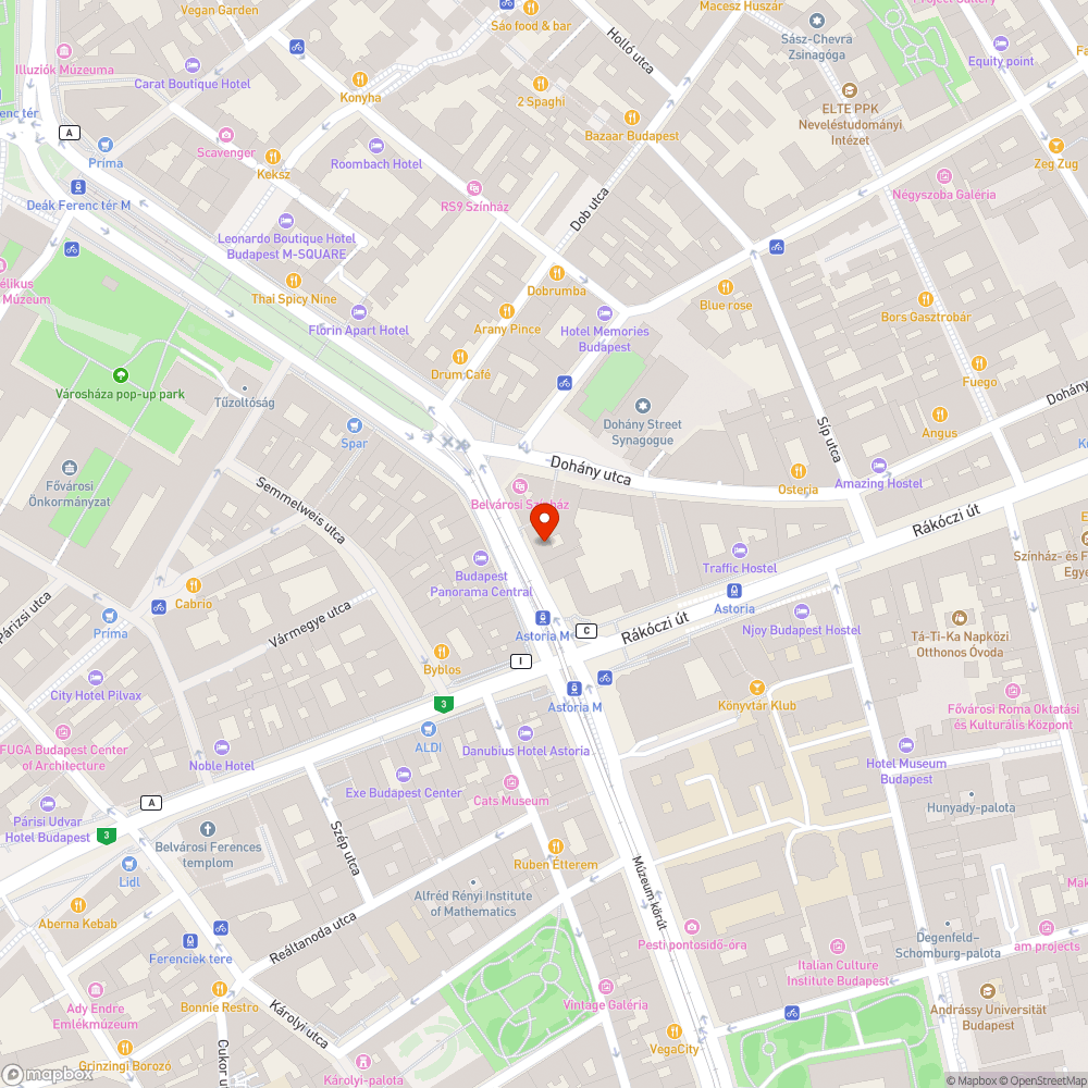 Károly körút 3/a. bejelentés helye