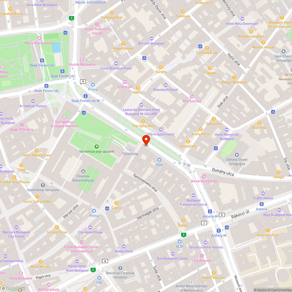 Károly körút 26. bejelentés helye