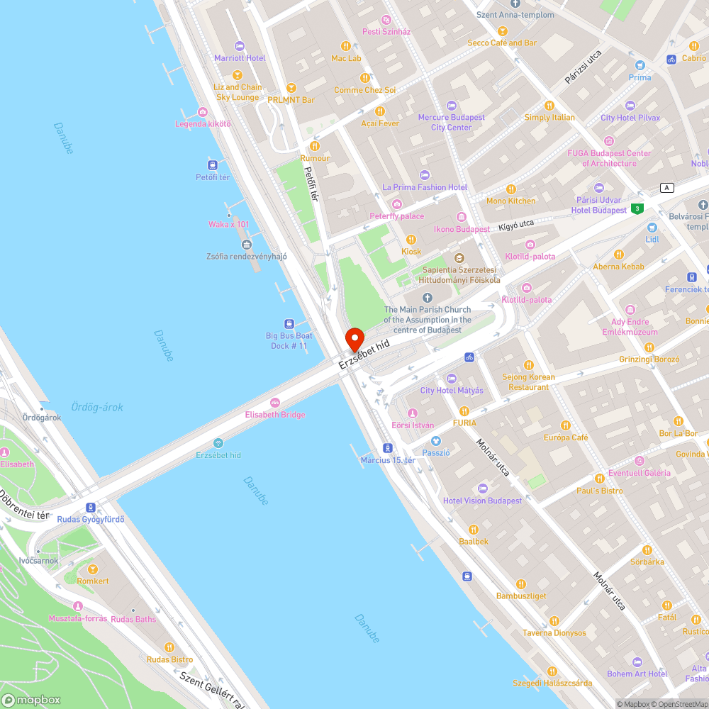 Erzsébet híd sokadjára bejelentés helye