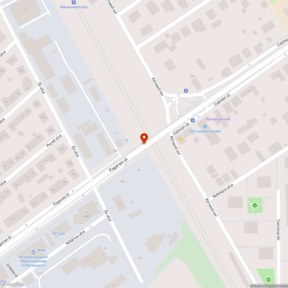 Kátyúk a felüljáró tetején bejelentés helye