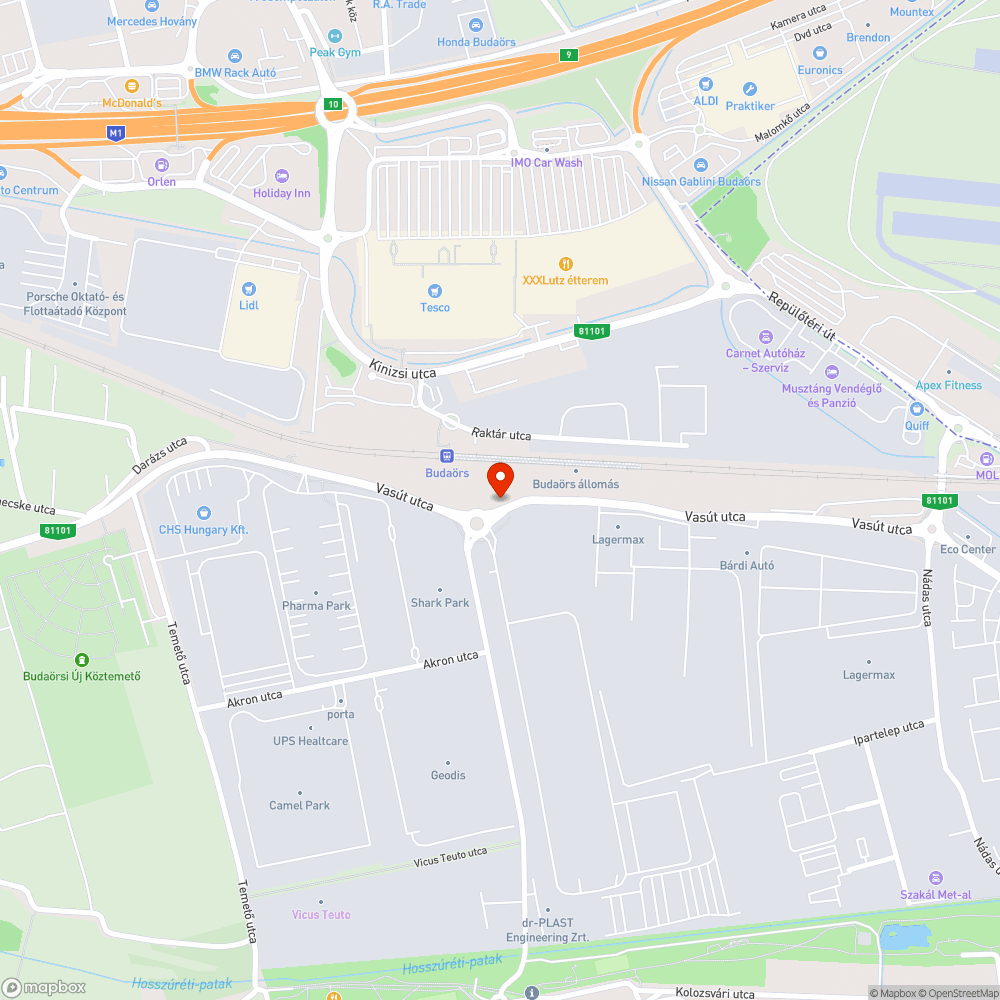 kátyútenger bejelentés helye