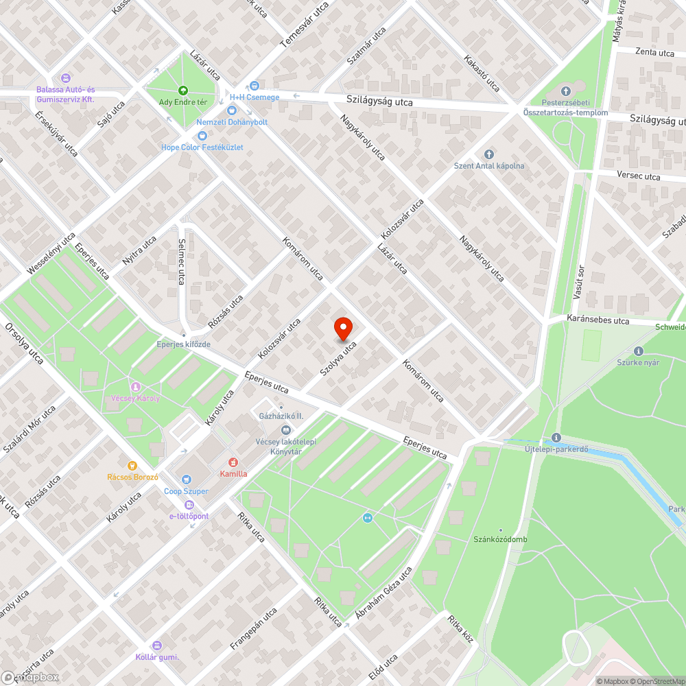 Repedezett beton bejelentés helye