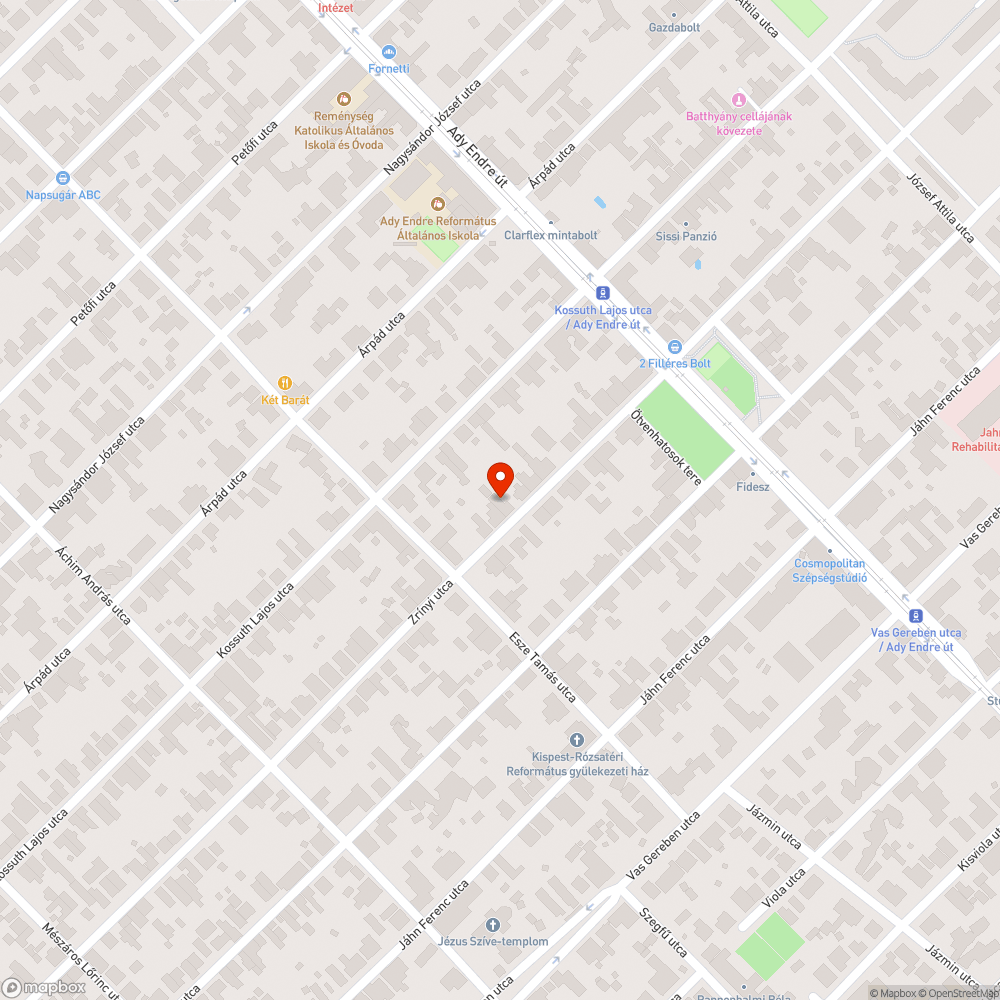 Sötétség bejelentés helye