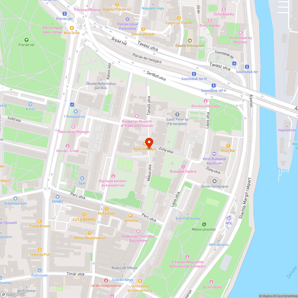 Kátyú a Kéhli étteremnél bejelentés helye