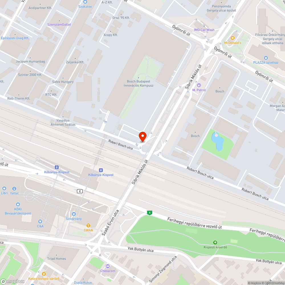 Hiányzó járda bejelentés helye