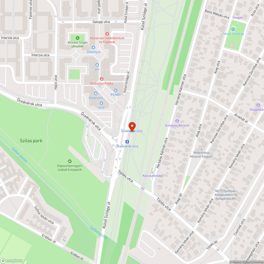 szemét a villamosmegálló mellett bejelentés helye