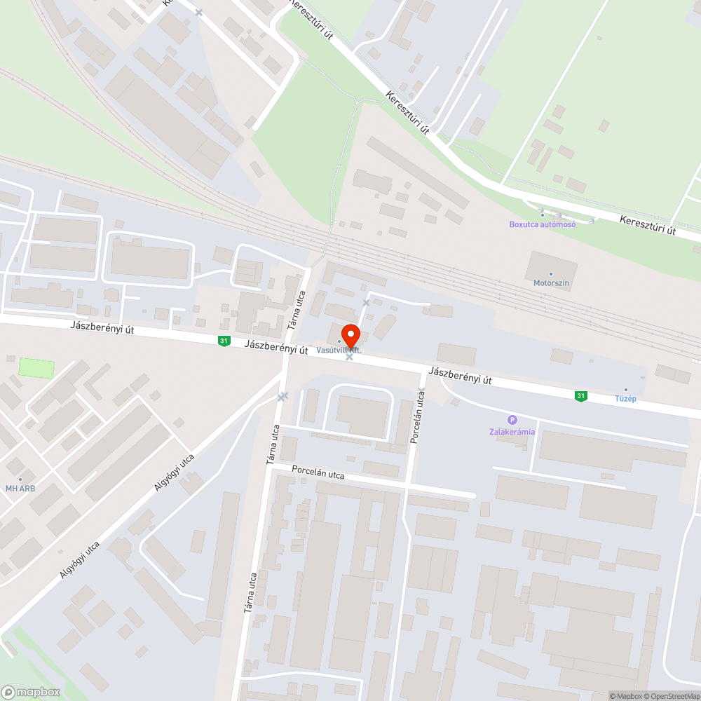 Törmelék bejelentés helye