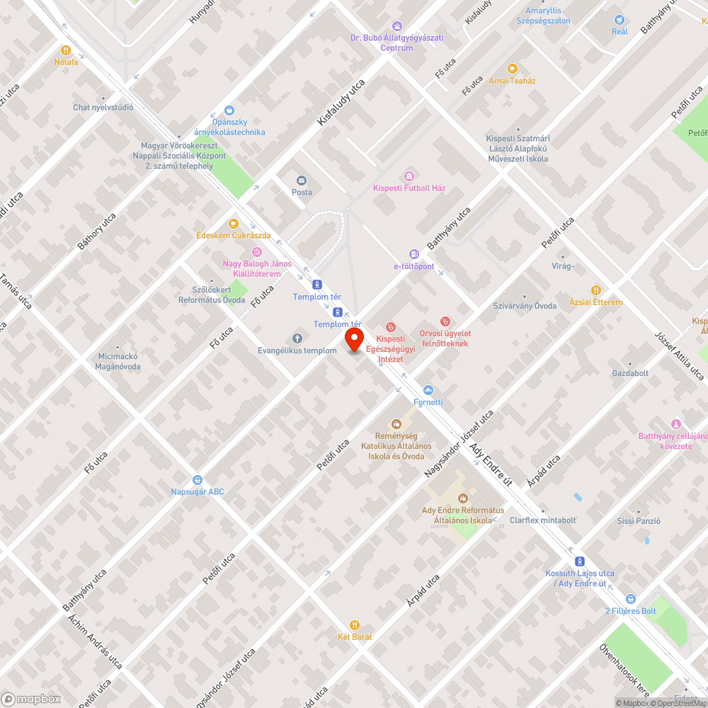 Megsüllyedt Telekom szekrény bejelentés helye