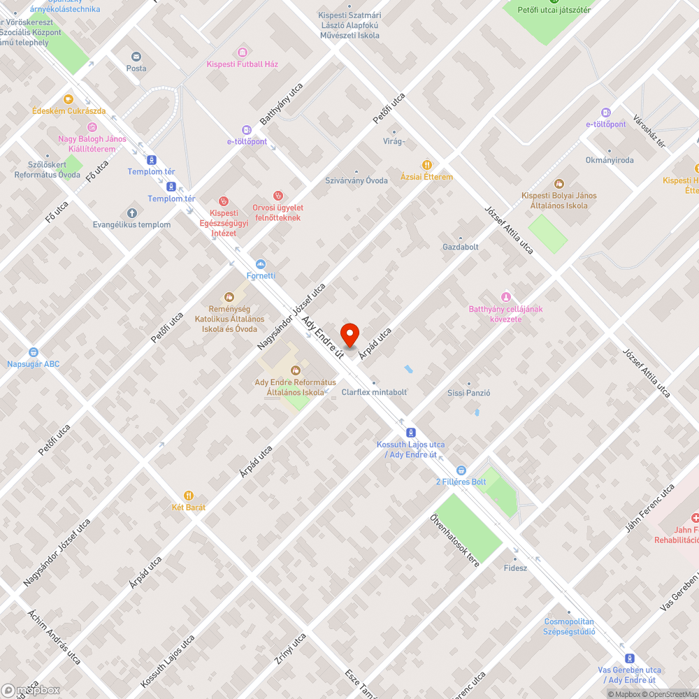 Szekrények kiállnak a járda síkjából. bejelentés helye