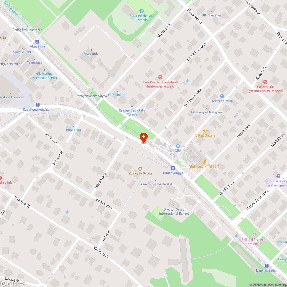 Sötét lámpa bejelentés helye