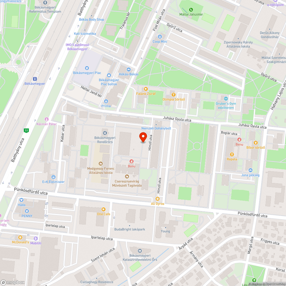 Botlásveszélyes járda bejelentés helye