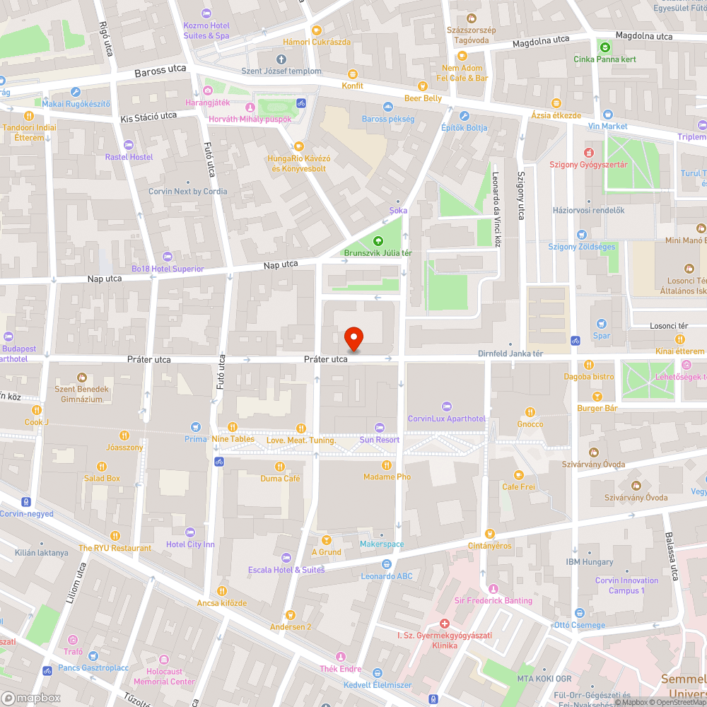 Szűk utcán rengeteg kikerülhetetlen kátyú bejelentés helye