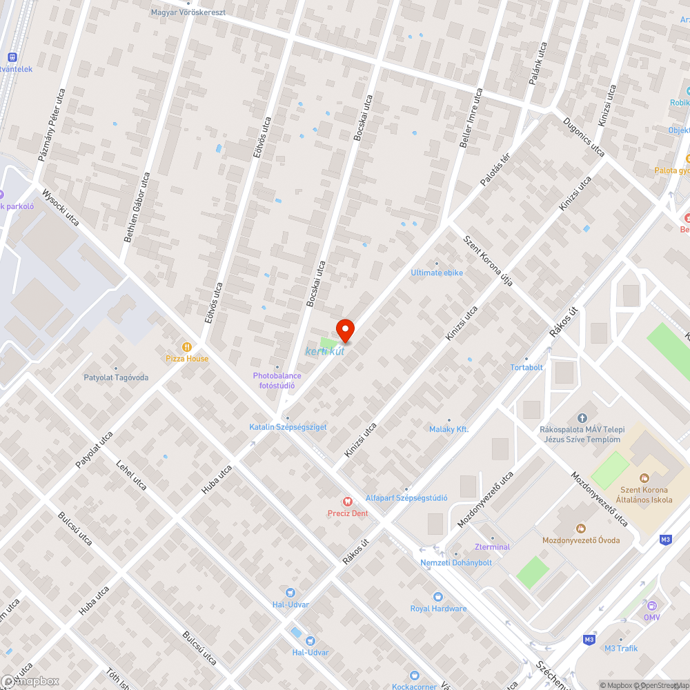 Elhagyott autó bejelentés helye