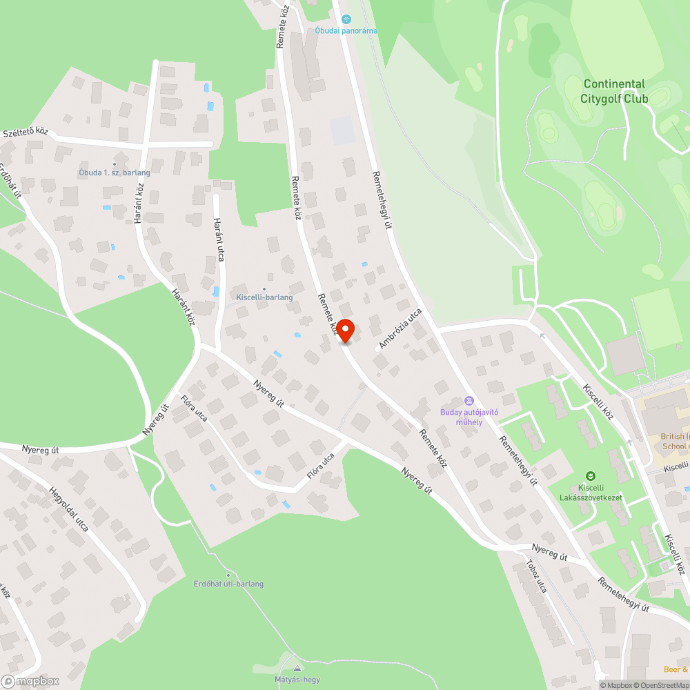 Remete köz építkezés miatti lezárások és területfoglalás bejelentés helye