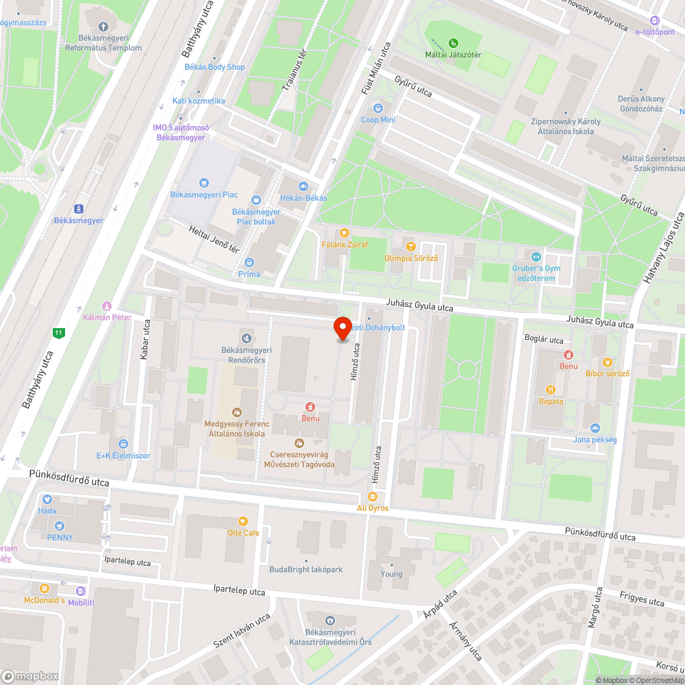 Megborult szemetes bejelentés helye