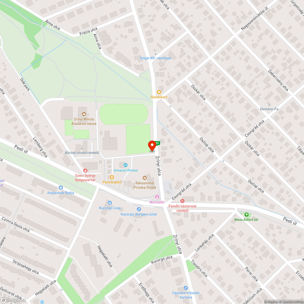 Elhagyott autó bejelentés helye