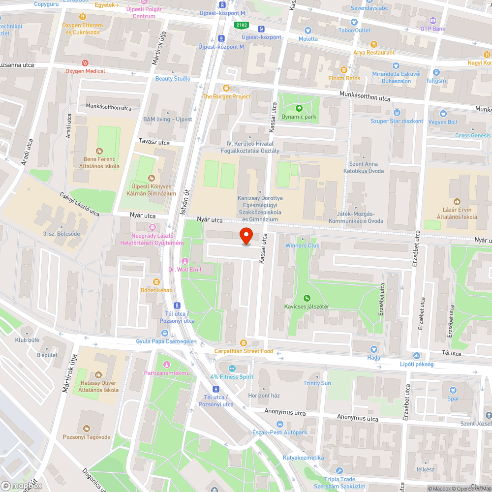 Elhagyott jármű bejelentés helye