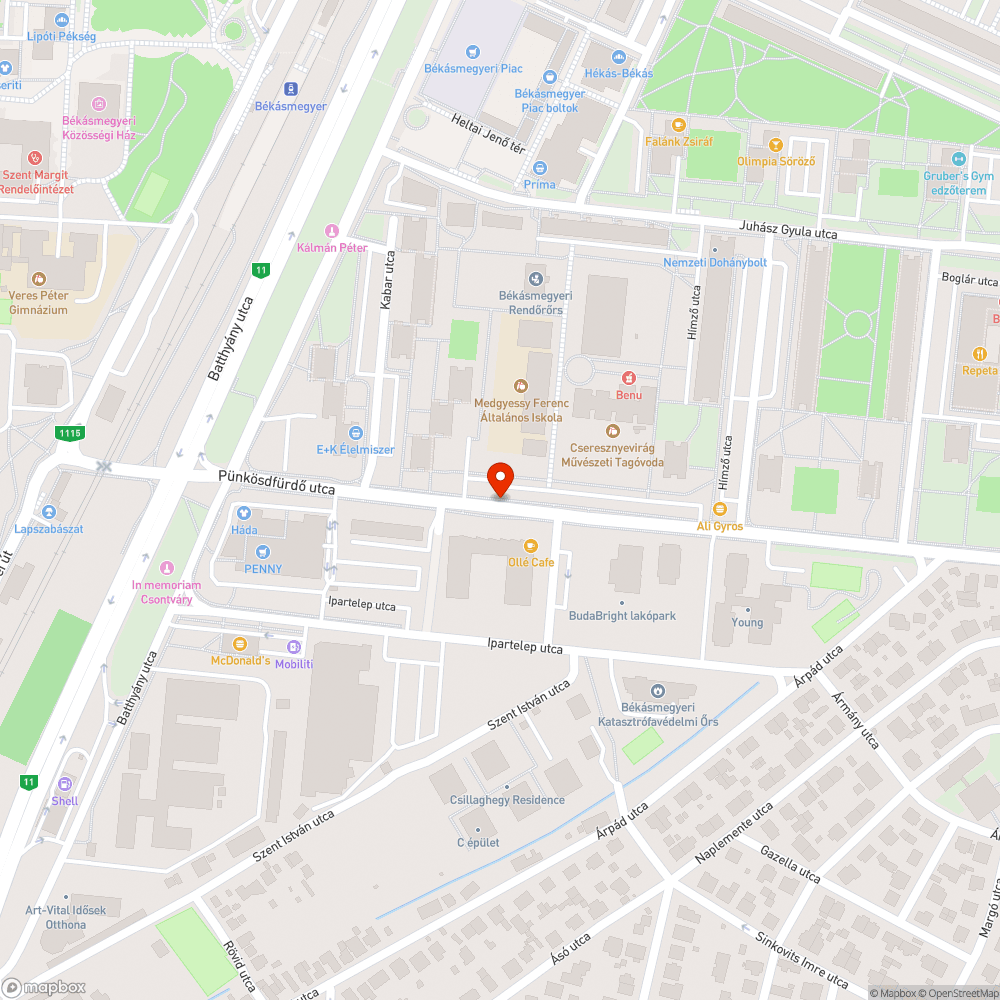 Hiányzó járda bejelentés helye