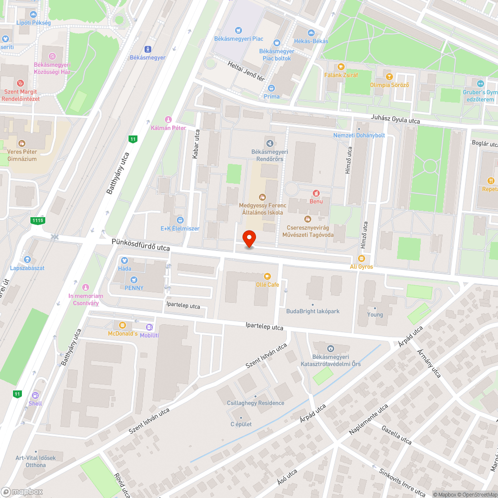 Kopott pad bejelentés helye