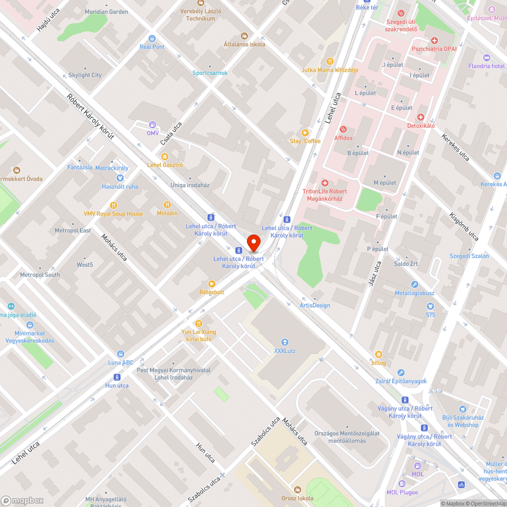 Graffitis fal bejelentés helye