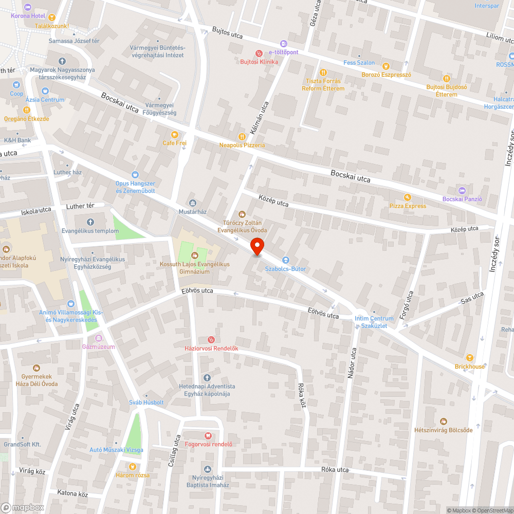 Megszünt zöldfelület bejelentés helye