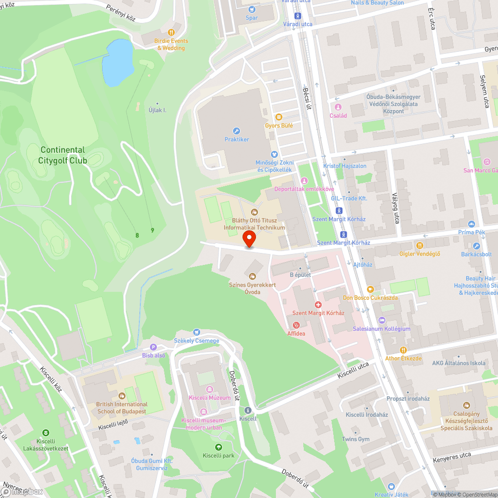 Felújítandó járda az óvoda előtt bejelentés helye