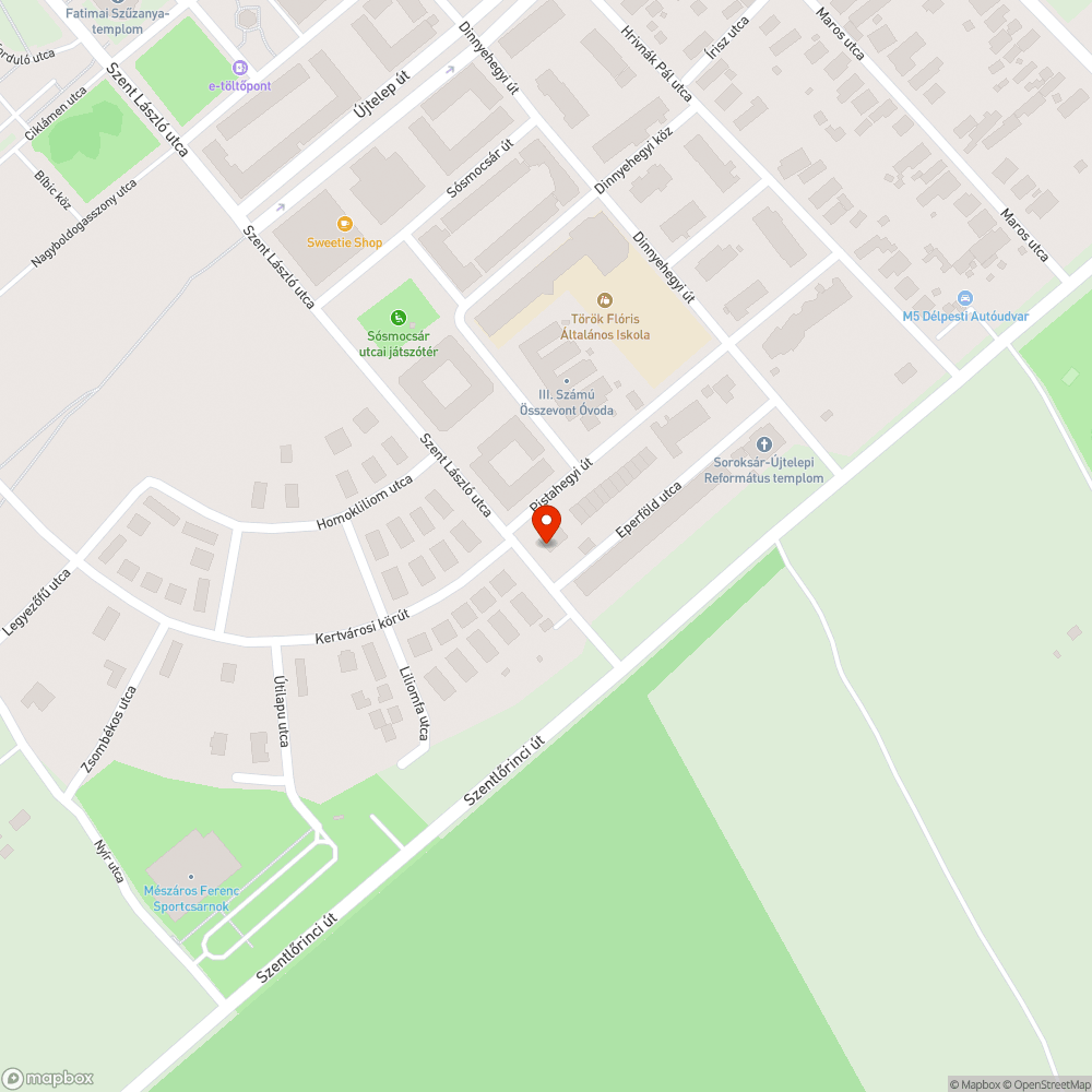 Elhagyott autó bejelentés helye