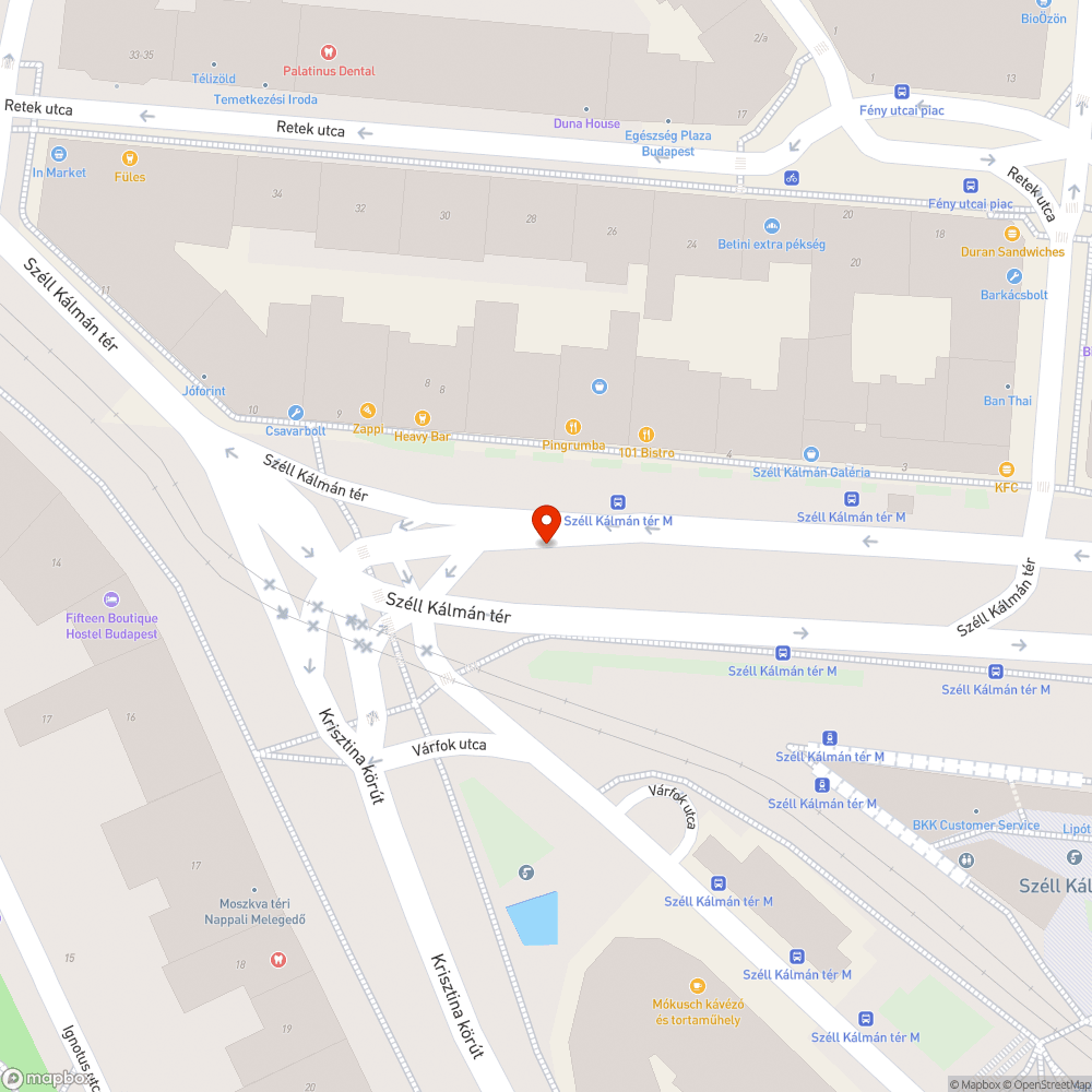 Nem működő szökőkút bejelentés helye