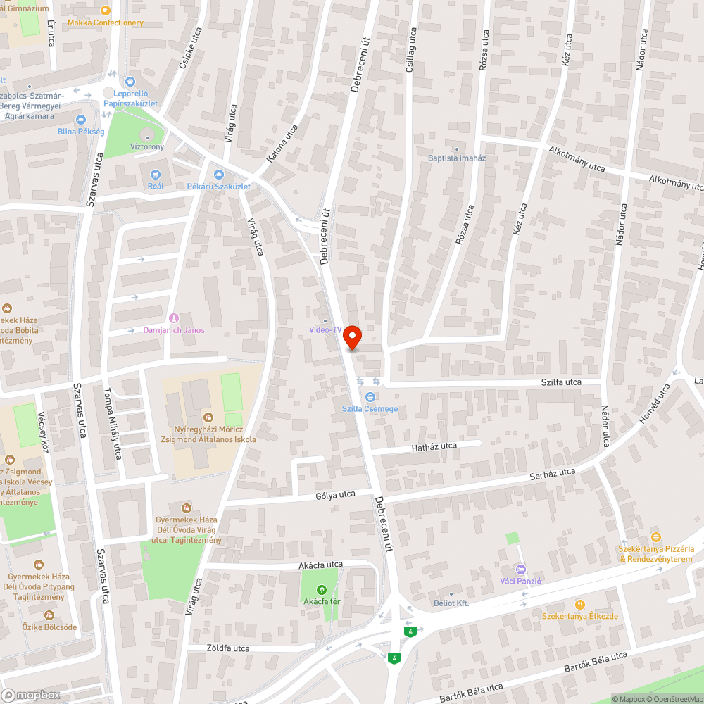 Szemetes utca bejelentés helye